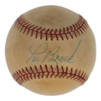 Lou Brock Signed ONL Baseball (JSA) at PristineAuction.com