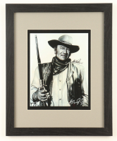 "John Wayne" LE Custom Framed Lithograph Print Display Signed by Anthony Douglas (Douglas) at PristineAuction.com