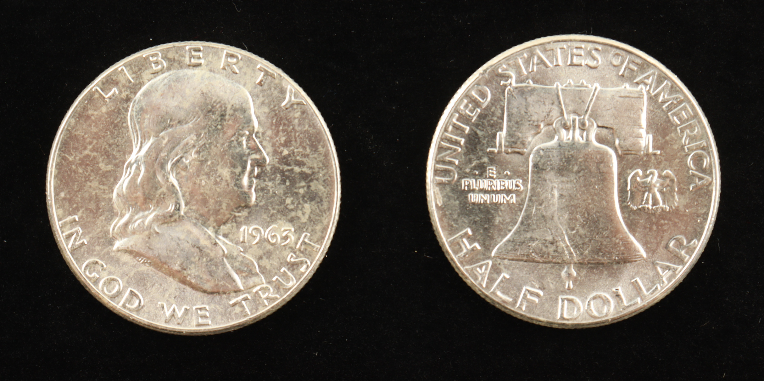 1963 Franklin Silver Half Dollar at PristineAuction.com 1963 Franklin Silver Half Dollar at PristineAuction.com
