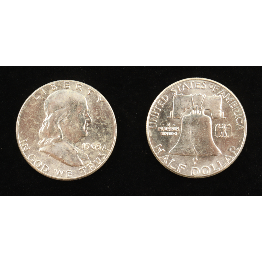 1963 Franklin Silver Half Dollar at PristineAuction.com