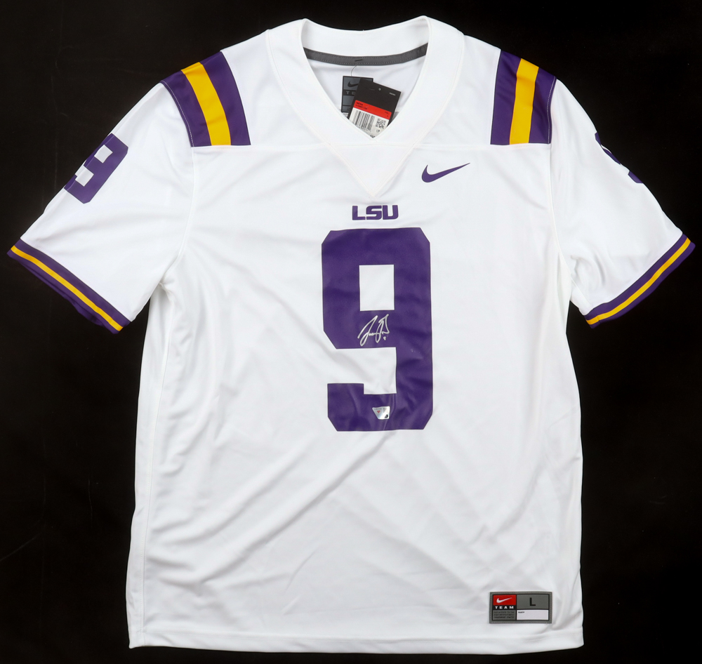 Joe Burrow Signed LSU Tigers Nike Jersey (Fanatics) at PristineAuction.com Joe Burrow Signed LSU Tigers Nike Jersey (Fanatics) at PristineAuction.com