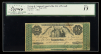1862 Newark, New Jersey Mayor and Common Council of the City of Newark 25 Cents Note (Legacy Fine 15) at PristineAuction.com