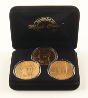 Derek Jeter, Chipper Jones & Alex Rodriguez LE The Highland Mint "Young Guns" Matched Number Solid Bronze (3) Medallion Set at PristineAuction.com