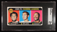 Lew Alcindor / Jerry West / Elvin Hayes 1970-71 Topps Scoring Leaders #1 (SGC 2) at PristineAuction.com