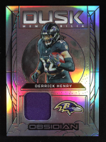 Derrick Henry 2024 Panini Obsidian Dusk Memorabilia Silver #17 #12/99 at PristineAuction.com