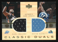 Karl Malone / Kevin Garnett 2001-02 Upper Deck Classic Duals Jerseys #KM/KG at PristineAuction.com