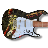Ivan Moody Signed "Five Finger Death Punch" Custom Stratocaster Electric Guitar Inscribed "Five Finger Death Punch 2024" (JSA) at PristineAuction.com