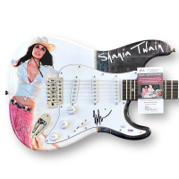 Shania Twain Signed Custom Stratocaster Electric Guitar (JSA & PSA) at PristineAuction.com