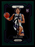 Colby Jones Signed 2023-24 Panini Prizm Prizms Green #160 RC (JSA) at PristineAuction.com