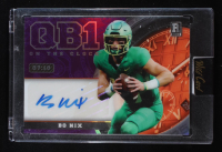 Bo Nix 2024 Wild Card QB1 On the Clock Prismatic Purple Autographs #OCWBN2A RC #7/10 at PristineAuction.com