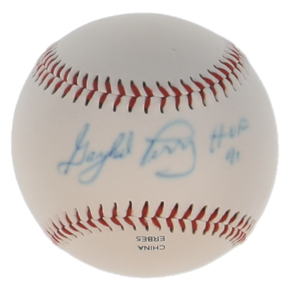 Gaylord Perry Signed OL Baseball Inscribed "HOF 91" (JSA) at PristineAuction.com
