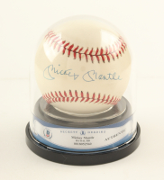 Mickey Mantle Signed OAL Baseball with High Quality Display Case (BGS) at PristineAuction.com