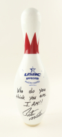 Pete Weber Signed Bowling Pin Inscribed "Who do you think you are I AM!!" (Beckett) at PristineAuction.com