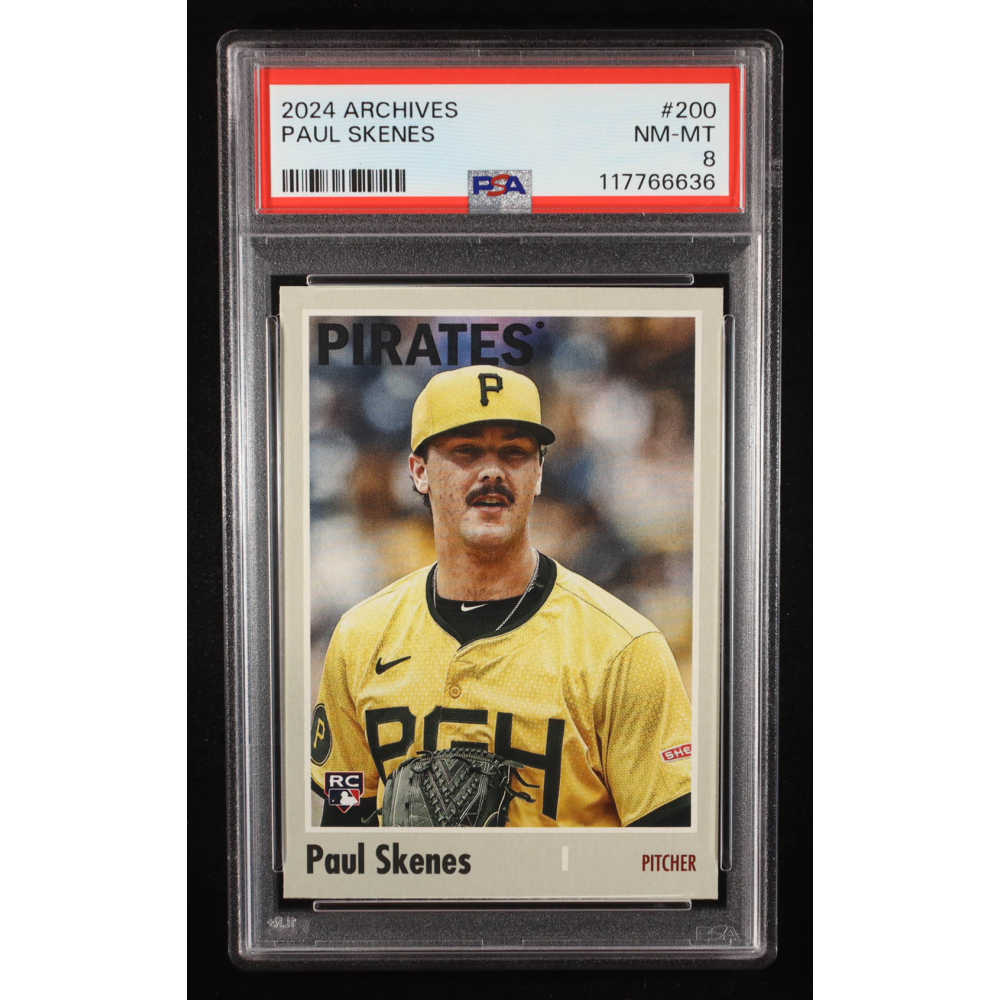 Paul Skenes 2024 Topps Archives #200 RC (PSA 8) at PristineAuction.com