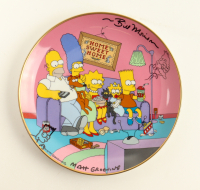 Matt Groening & Bill Morrison Signed LE "A Family For The 90's" Fine Porcelain Plate With Hand Drawn Sketches (PSA Auto Grade 10 & Beckett) at PristineAuction.com
