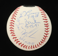 OML Baseball Signed By (6) with Doc Gooden, Tom Browning, Len Barker with Multiple Date Inscriptions (JSA) at PristineAuction.com