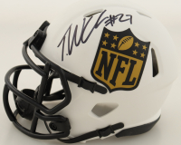 Tariq "Riq" Woolen Signed NFL Shield Logo Lunar Eclipse Alternate Speed Mini Helmet (Beckett) at PristineAuction.com