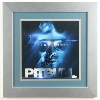 Pitbull Signed Custom Framed Lithograph Display (JSA) at PristineAuction.com
