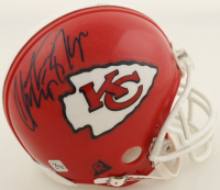 Christian Okoye Signed Chiefs Player Stat Mini Helmet (Beckett) at PristineAuction.com