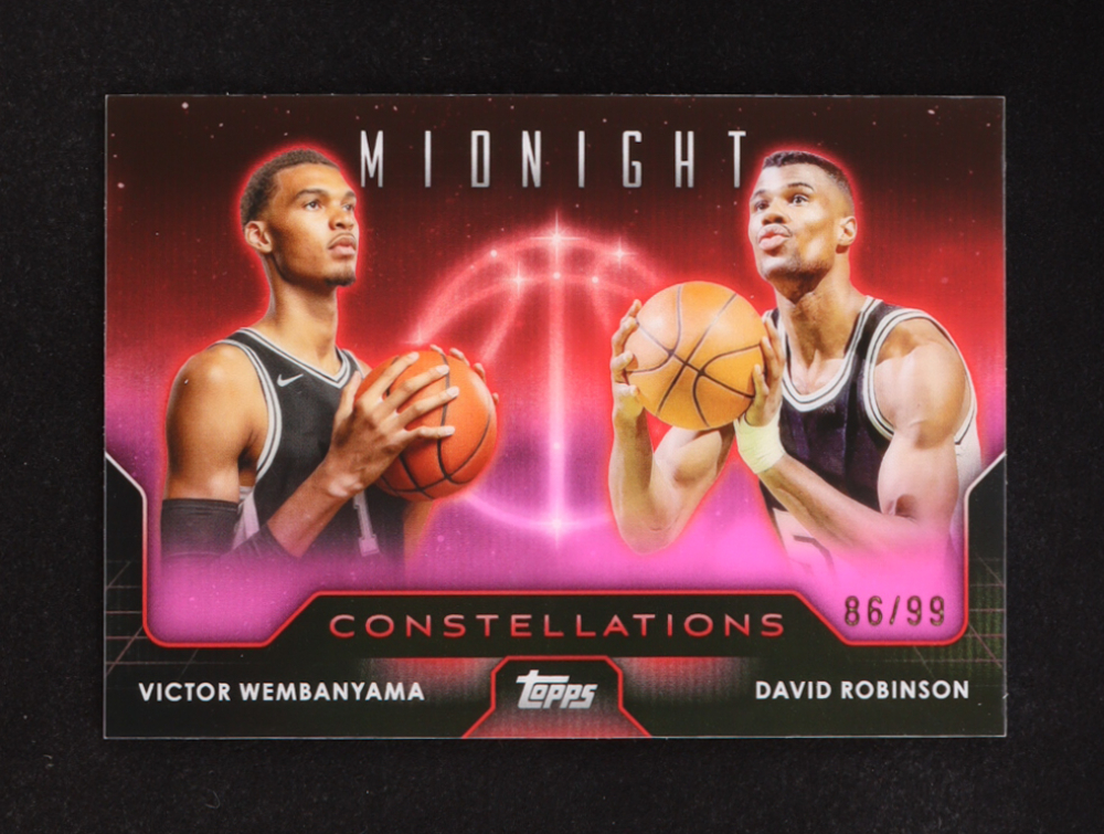 Victor Wembanyama RC / David Robinson 2023-24 Topps Midnight Constellations Twilight #C19 #86/99