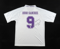 Hugo Sanchez Signed Real Madrid Kelme Authentic Jersey Inscribed "!Penta Pichichi!" & "Sep/24" (Beckett) at PristineAuction.com