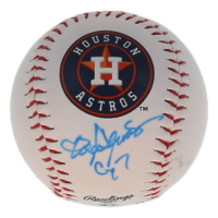 Roger Clemens Signed OML Astros Logo Baseball Inscribed " Cy 7" (JSA) at PristineAuction.com