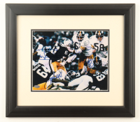 "The Steel Curtain" Steelers Custom Framed Photo Display Signed By (4) "Mean" Joe Greene, L.C. Greenwood, Dwight White & Ernie Holmes (Mounted Memories) at PristineAuction.com