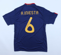 Andres Iniesta Signed Spain Adidas Authentic Jersey (Beckett) at PristineAuction.com