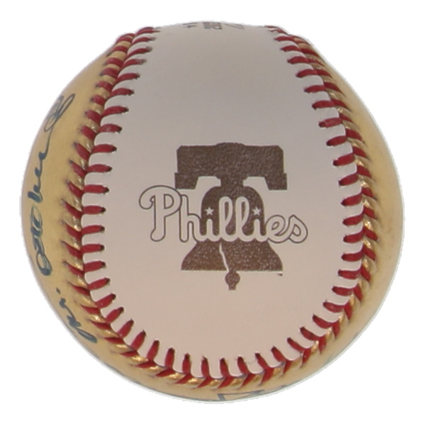 Reggie Jackson Signed 2022 World Series Logo Gold Baseball Inscribed "Mr. October" (JSA) at PristineAuction.com Reggie Jackson Signed 2022 World Series Logo Gold Baseball Inscribed "Mr. October" (JSA) at PristineAuction.com