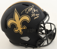 Drew Brees Signed Saints Full-Size Eclipse Alternate Speed Helmet Inscribed "SB XLIV MVP" (Beckett) at PristineAuction.com