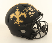 Drew Brees Signed Saints Full-Size Eclipse Alternate Speed Helmet Inscribed "SB XLIV MVP" (Beckett) at PristineAuction.com