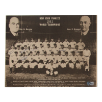 1941 Yankees 11x14 Cut Signed by (6) with Phil Rizzuto, Tom Henrich, Frank Crosetti, Marius Russo (Beckett) at PristineAuction.com