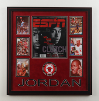Michael Jordan Signed Bulls 2001 "ESPN" Custom Framed Magazine Display (UDA & G.O.A.T.) at PristineAuction.com