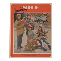 The Monkees "She" Sheet Music Band-Signed by Davy Jones, Peter Tork, Micky Dolenz & Michael Nesmith (JSA) at PristineAuction.com