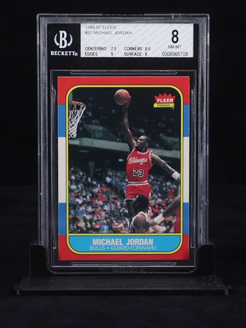 Michael Jordan 1986-87 Fleer #57 RC (BCCG 8) at PristineAuction.com