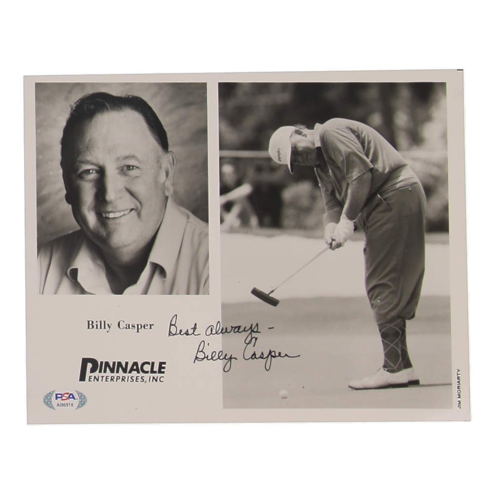 Billy Casper Signed 8x10 Photo Inscribed "Best Always" (PSA) at PristineAuction.com