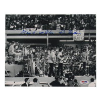 Sid Bernstein Signed 8x10 Photo Inscribed "Beatles at Shea" (PSA) at PristineAuction.com
