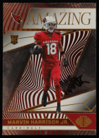 Marvin Harrison Jr. Signed 2024 Panini Illusions Amazing #3 RC (JSA) at PristineAuction.com