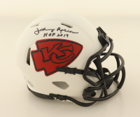 Johnny Robinson Signed Chiefs Lunar Eclipse Alternate Speed Mini Helmet Inscribed "HOF 2019" (JSA) at PristineAuction.com