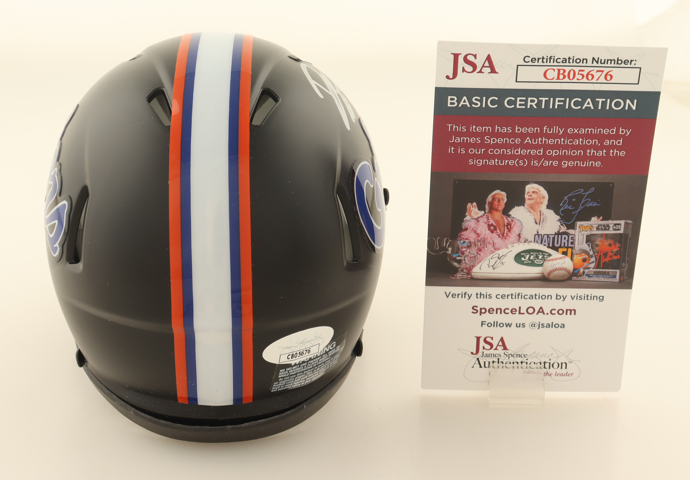 DJ Lagway Signed Florida Gators Speed Mini Helmet (JSA) at PristineAuction.com DJ Lagway Signed Florida Gators Speed Mini Helmet (JSA) at PristineAuction.com