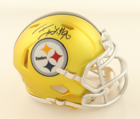 T.J. Watt Signed Steelers Blaze Alternate Speed Mini Helmet (Beckett) at PristineAuction.com