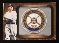 Babe Ruth 2009 Topps Legends Commemorative Patch #LPR1 / 1921 World Series at PristineAuction.com