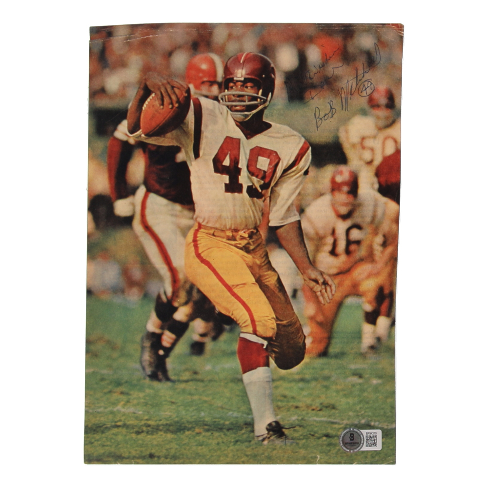 Bobby Mitchell Signed Browns 7.5x11 Magazine Cut Inscribed "Best Wishes" (Beckett) at PristineAuction.com