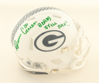 Ahman Green Signed Packers Salute To Service Alternate Speed Mini Helmet Inscribed "Bears Still Suck!" (JSA) at PristineAuction.com