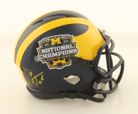 Cornelius Johnson Signed Michigan Wolverines National Champs Speed Mini Helmet (JSA) at PristineAuction.com