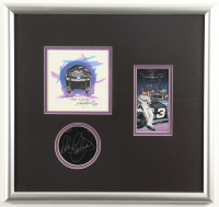 Dale Earnhardt Sr. Signed NASCAR Custom Framed Cut Display (JSA) at PristineAuction.com