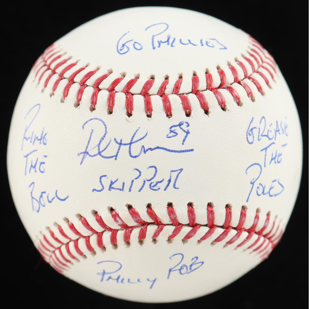 Rob Thomson Signed OML Baseball With Multiple Inscriptions (Beckett) at PristineAuction.com