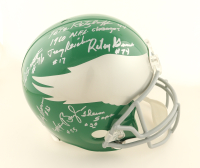 Eagles Full-Size Throwback Helmet Signed by (7) with Pete Retzlaff, Maxie Baughan, Billy Ray Barnes, J.D. Smith with Multiple Career Stat Inscriptions (JSA) at PristineAuction.com