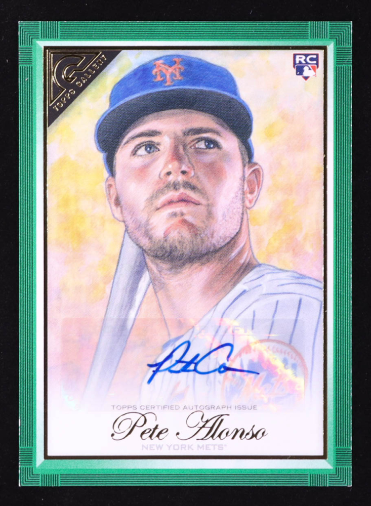 Pete Alonso 2019 Topps Gallery Autographs Green #24 RC #60/99