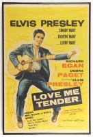 Elvis Presley 1956 "Love Me Tender" Custom Framed Original Poster Display at PristineAuction.com